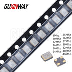 10PCS SMD 3225 SMD passive quartz crystal oscillator 8Mhz 10Mhz 12Mhz 16Mhz 20Mhz 24Mhz 25Mhz 26Mhz 30Mhz 32Mhz 40Mhz 48Mhz