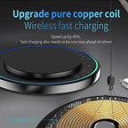 Portable Mini Desktop Wireless Charger Stand Pad For iPhone 17 16 15 14 13 12 Pro Max Samsung S25 Xiaomi Fast Charging Station