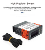 STC-8080A+ Digital Temperature Controller Thermostat Switch for Freezer Refrigerator Cold Storage Cooling Defrost Display