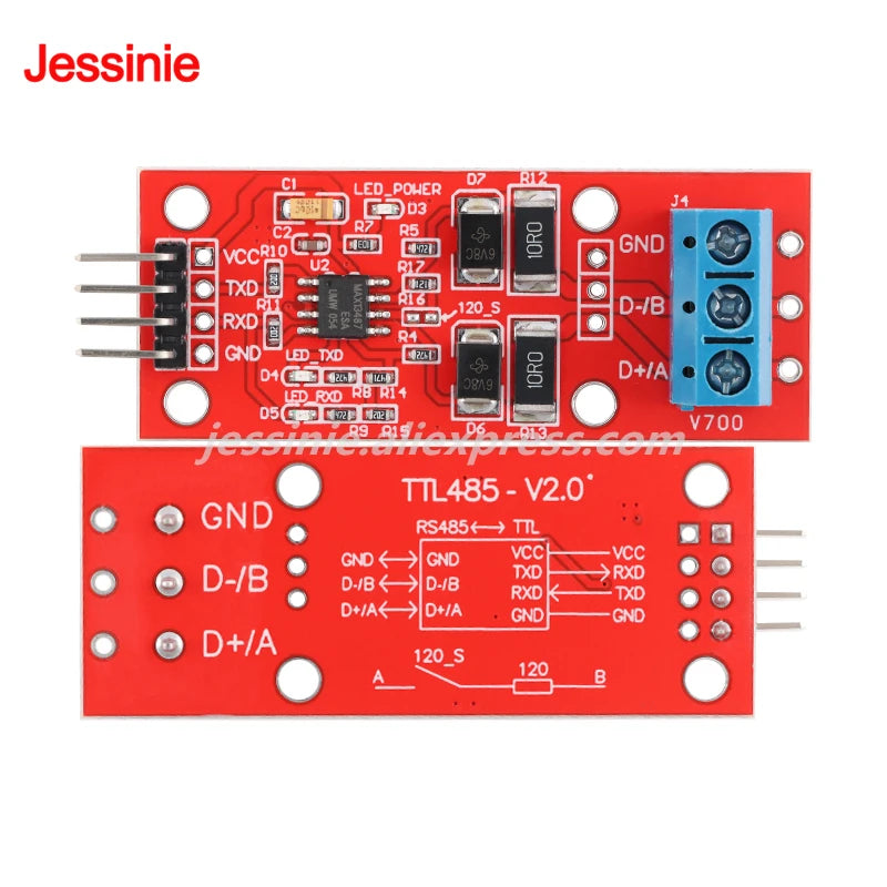 5pcs/1pc MCU TTL to RS485 Module 485 to Serial UART Level Conversion Hardware Automatic Flow Control Board