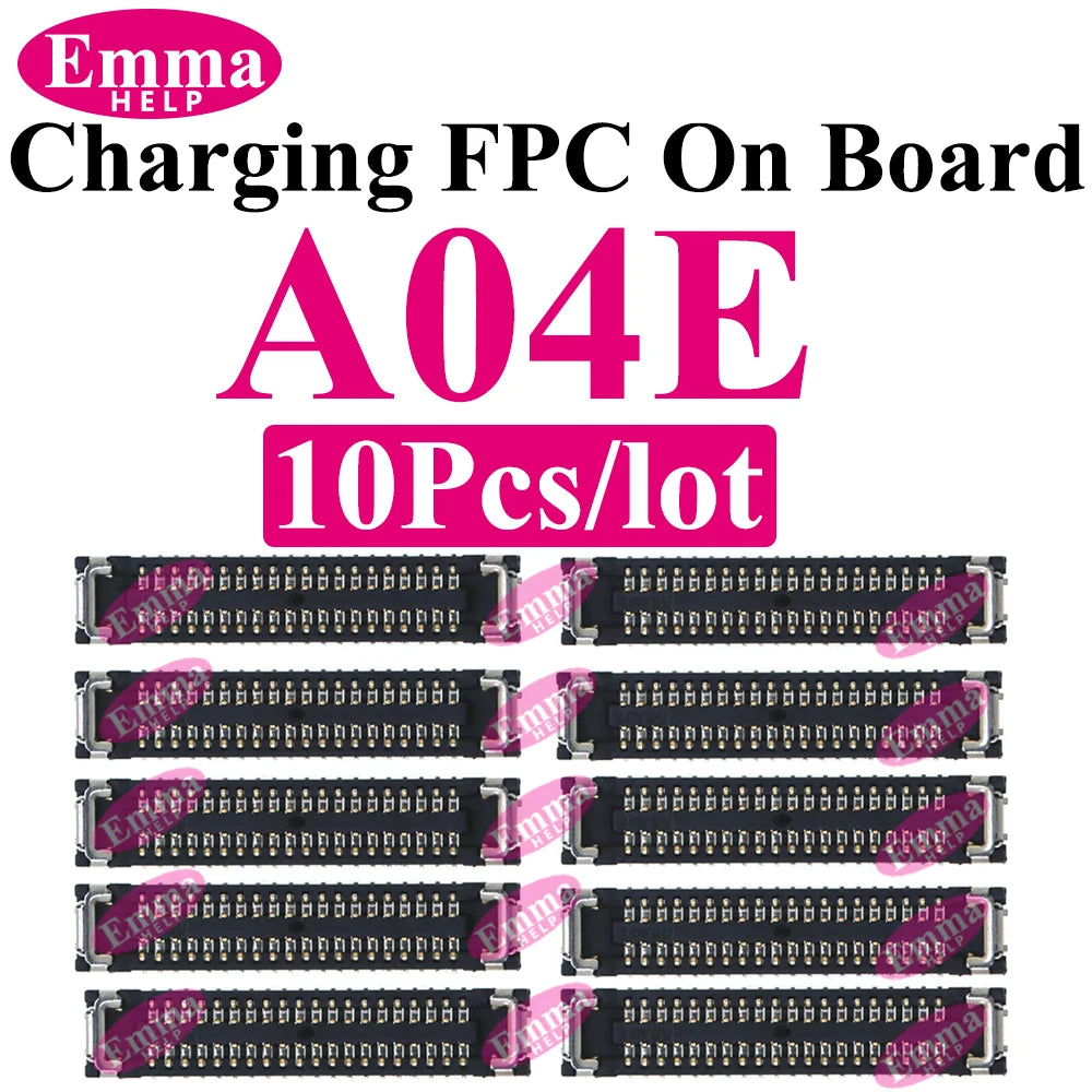 10pcs Original Charging Port FPC Connector For Samsung A04 A05 A14 A15 A24 A25 A34 A35 A52 A53 A54 A55 Mainboard Flex Clip