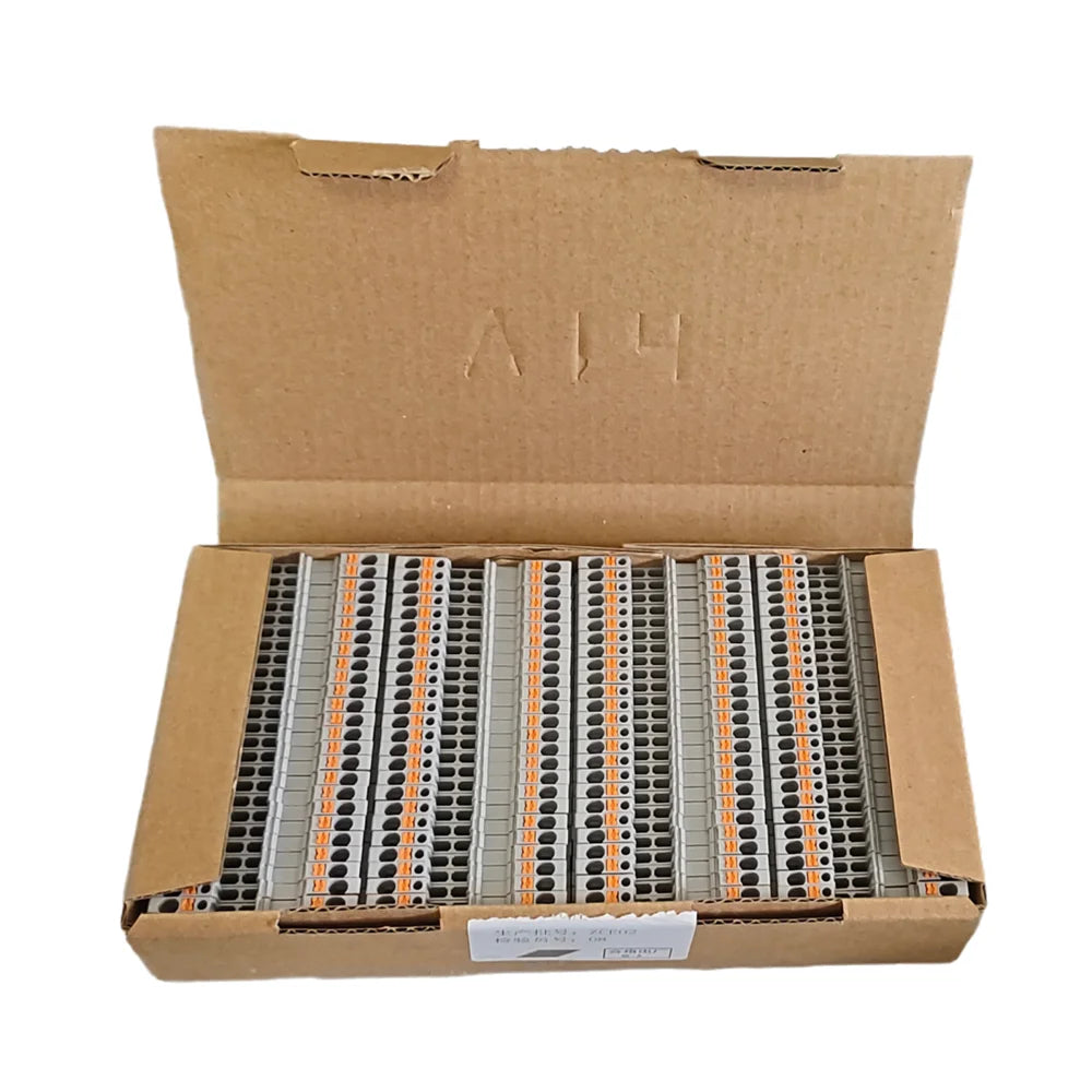 10PCS PT1.5 Screw Free Terminal Block 1.5mm² Wire Quick Push-In Din Rail Terminal Electrical Connector