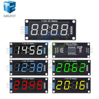 TM1637 LED Display Module for Arduino 4 Digit Tube 7 Segment 0.56 inch Time Clock Indicator Module Red Blue Green Yellow White