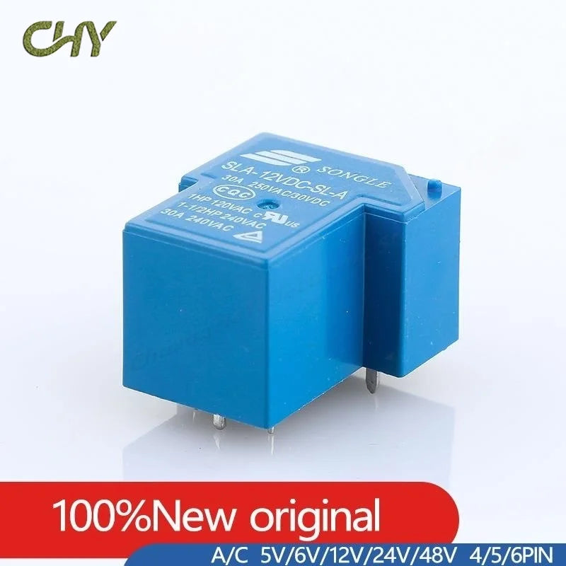 10/50Pcs/Lot T90 Songle relay SLA-05 09 12V 24VDC 48VC-SL-A-C 4/5/6 Pin 30A 250VAC/30VDC
