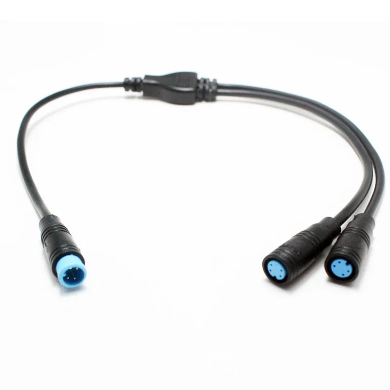 1Pcs M8 Y Splitter E-bike Cable 1Male to 2 Female 2 3 4 5 6 Pin Electric Bicycle Plug for Scooter Brake Signal Sensor