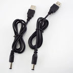 USB Type A Male to DC 5.5 2.1 2.5 2.0 3.5x1.35 4.0x1.7mm Mini 5pin Power Supply Plug Jack Extend Charging Cable Connector B4