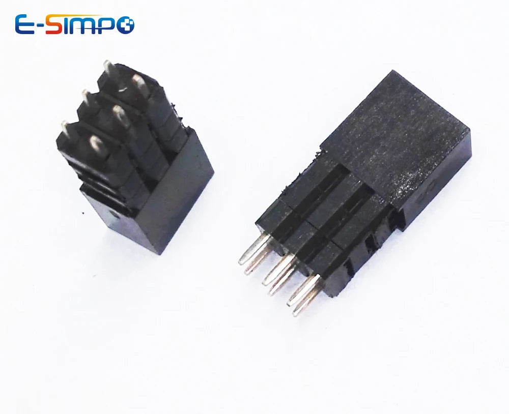 20pcs 2.54mm PC104 Double Row Extra 2.5/5/7.5mm Spacer Elevated Extended High Plastic Industrial 2.5mm PCB Female Header Socket