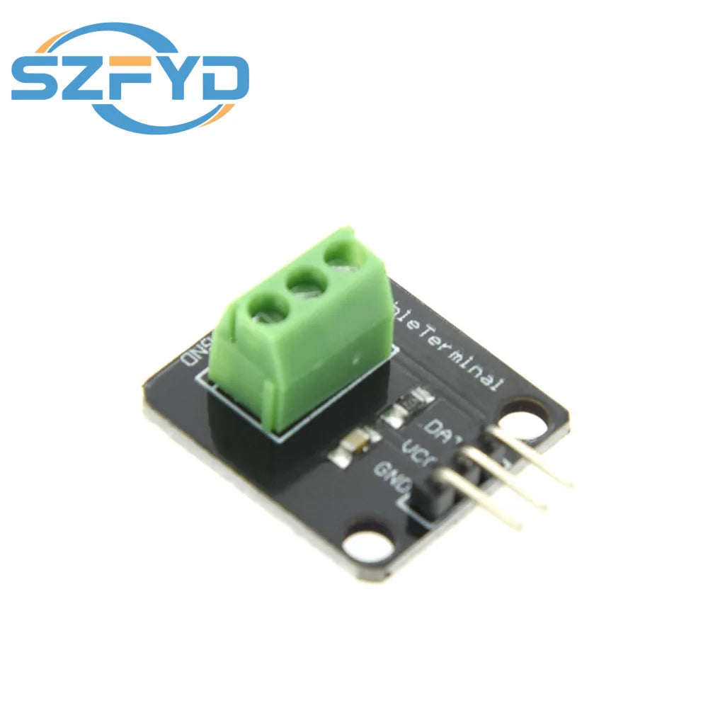 DS18B20 Temperature Sensor Module Kit Waterproof 100CM Digital Sensor Cable Stainless Steel Probe Terminal Adapter For Arduino