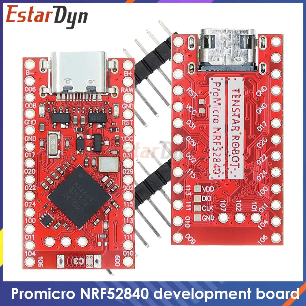 Estardyn NRF52840 Red Development Board Bluetooth Compatible With Nice!Nano V2.0 Pro Micro For Split Keyboard DIY Project