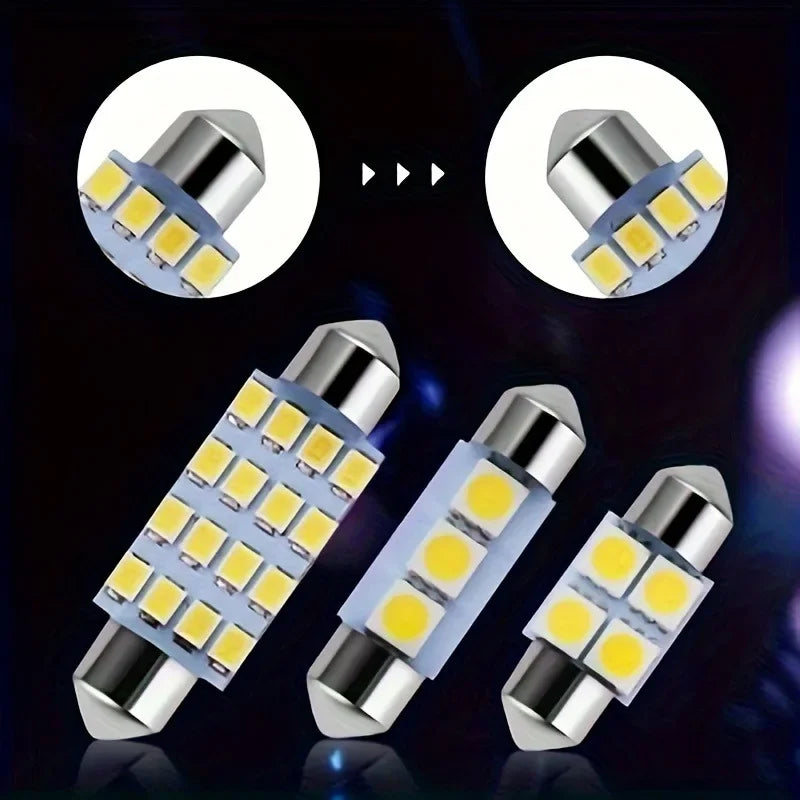 42Pcs T10 5050 Car LED Light Bulb Interior Dome Trunk License Plate Lamps Kit White for Bmw E53 E60 E90 LED Lamp