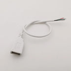 5V USB 2.0 A Female Male Power Supply Cable Connector 2Pin 4Pin Wire Charge Extension Cable Adapter Welding Line DIY 0.3m 1m 2m