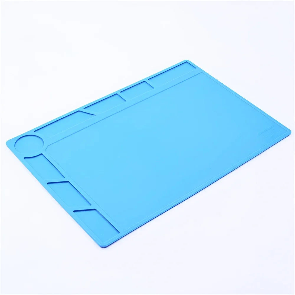 Repair Pad Insulation Heat-Resistant Soldering Station Silicon Soldering Mat Work Pad Desk Platform for BGA Soldering Station