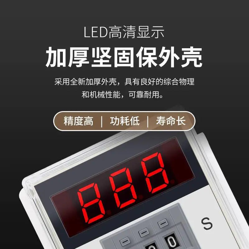 H3D 99.9S AC220V H3D-3 Digital Display Dial Relay 999S Countdown Delay Time Controller Timer 999S AC220V