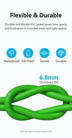 Vention Cat6A Bulk Ethernet Cable 10Gbps SFTP Cat 6A Patch Cord for ADSL PLC Servo Motor Ethernet Swicth PC RJ45 Networking Wire