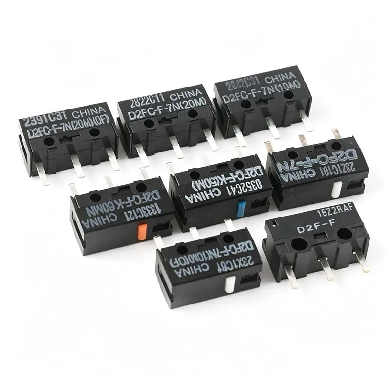 2Pcs/10Pcs Mouse Micro Switch D2FC F 7N D2FC-F-7N(10M)/(OF) D2FC-F-7N(20M)/(OF) D2FC-F-K 50M Microswitch for Mouse for Omron