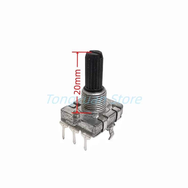 1pc EC16 Rotary Encoder 24 Position Pulse Digital Rotary 3Pin Amplifier Volume Switch Induction Cooker Switch 15/20MM Half Shaft