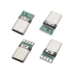 5/10Pcs Type C USB 3.1 Connector Welding Male Plug 24Pin DIY Data Cable Accessories Data line interface Black and White