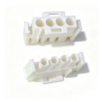 50pcs Flame Retardant 6.35mm Pitch 4-hole White Male 350779-1 Universal MATE-N-LOK 4P wt Male or Female Terminals 20cm Wire