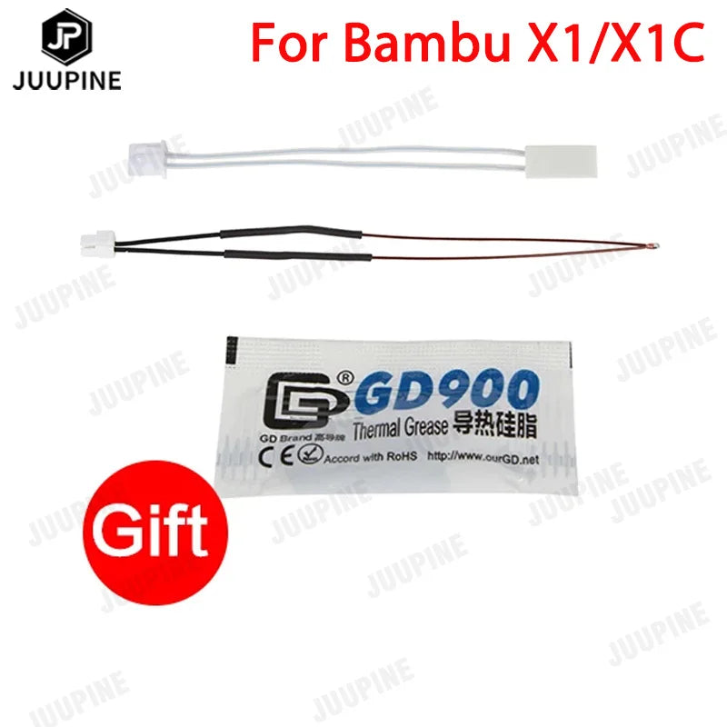 For Bambu Lab X1/X1C P1P/P1S A1 mini Thermistor & Ceramic Heating Plate For 3D Printer Hotend Heater Cartridge 24V 48W NTC 100K
