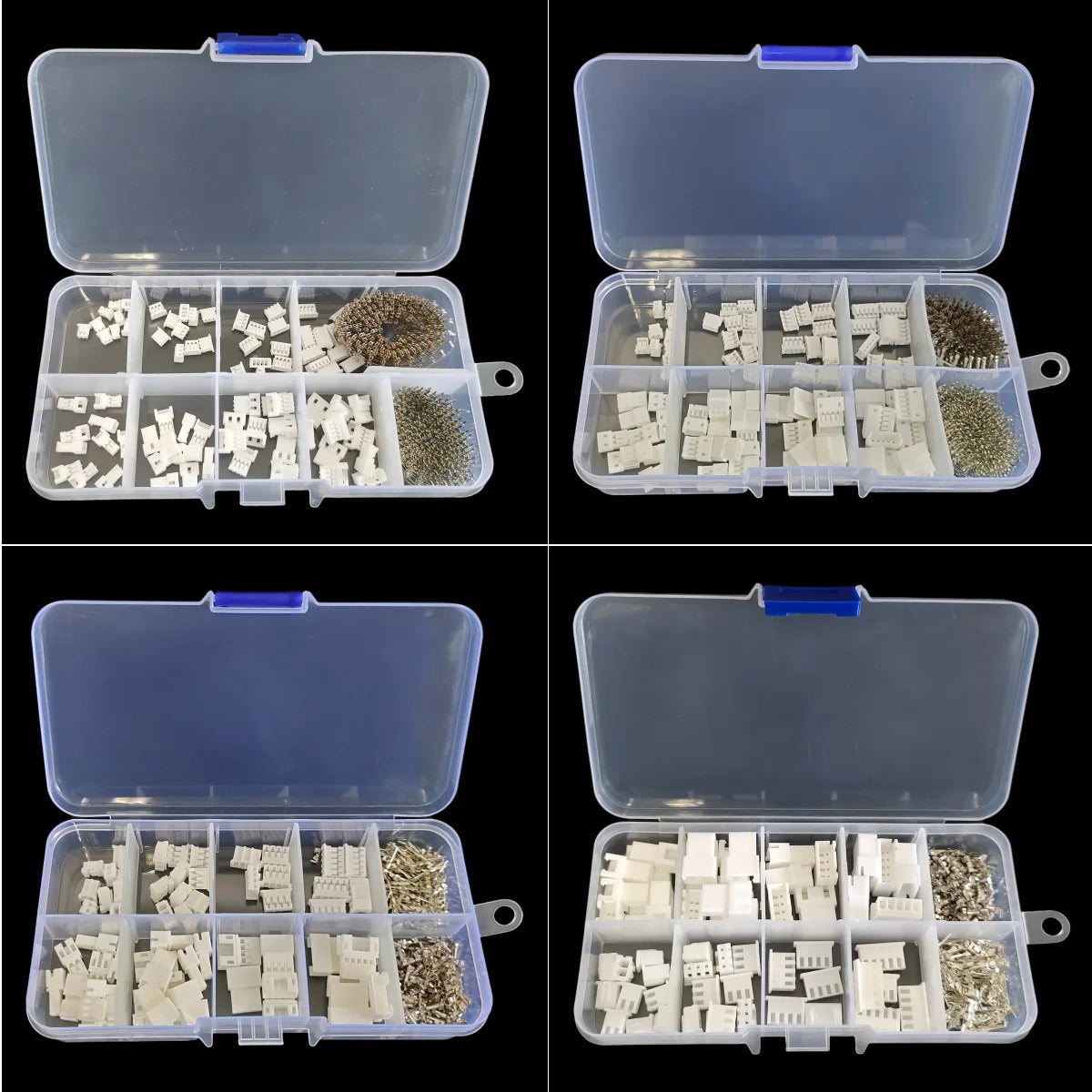 1Box JST/ZH/PH/XH/MX 2.54mm 2.0mm 1.5mm 1.25mm Male and Female Docking Housing Crimp Terminal Connector Kit