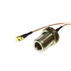 MCX Right Angle 90-Degree Switch N Type Female Bulkhead Pigtail Cable RG316 RG174 RG178 15cm/30cm/50cm/100cm For Wifi Router