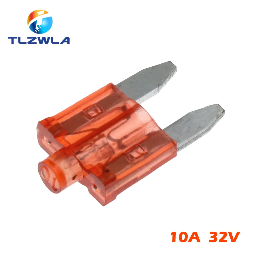 10PCS Small With Light With Fusing Indication Automobile Plug-in Fuse Small Sharp Foot Fuse For Automobile 5A ~ 40A