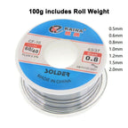 Solder Wire Tin 0.5/0.6/0.8/1.0/1.2/1.5/2.0mm Roll Clean Rosin Welding Core Soldering Wire Flux Reel Tube CF-10