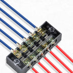 Dual Row Strip Screw Terminal Block Fixed Wiring Board Wire Connector TB-1503/TB-1506 15A TB-2503/TB2506 25A