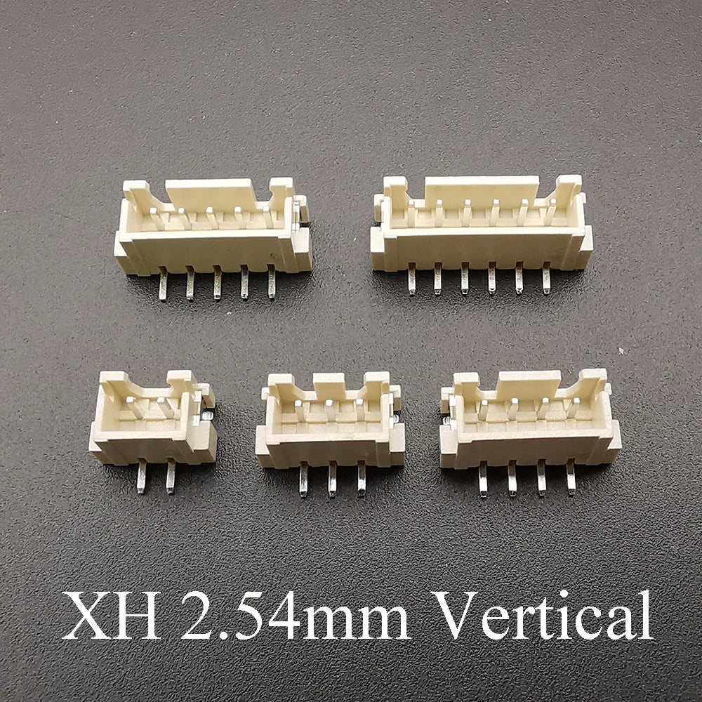 50Pcs JST PH2.0mm XH2.54mm 2/3/4/5/6Pin Horizontal Paste Vertical Patch Pin Holder SMT Connector 2.0MM 2.54MM Pitch Male SMD