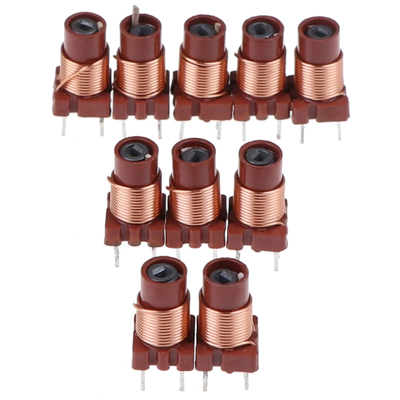 10pcs 12T 0.6uh-1.7uh Adjustable High-Frequency Ferrite Core Inductor