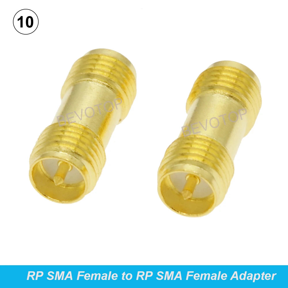 2Pcs/Lot SMA/RP SMA Male to RP SMA Female Straight Adapter RF Coaxial Connector Converter for WIFI 4G Antenna Wholesale