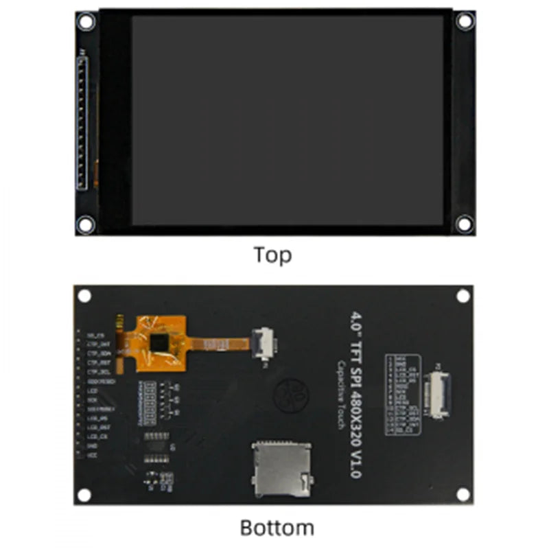4.0 inch SPI serial TFT LCD capacitive touch screen display module 320*480 support for Arduino
