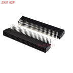 5pcs Right Angle Edge Card Connector Slot 2.54 mm Pitch 8/10/12/16/18/20/28/30/36/40/50/60/72/80/98 Pin PCB Gold Finger Socket