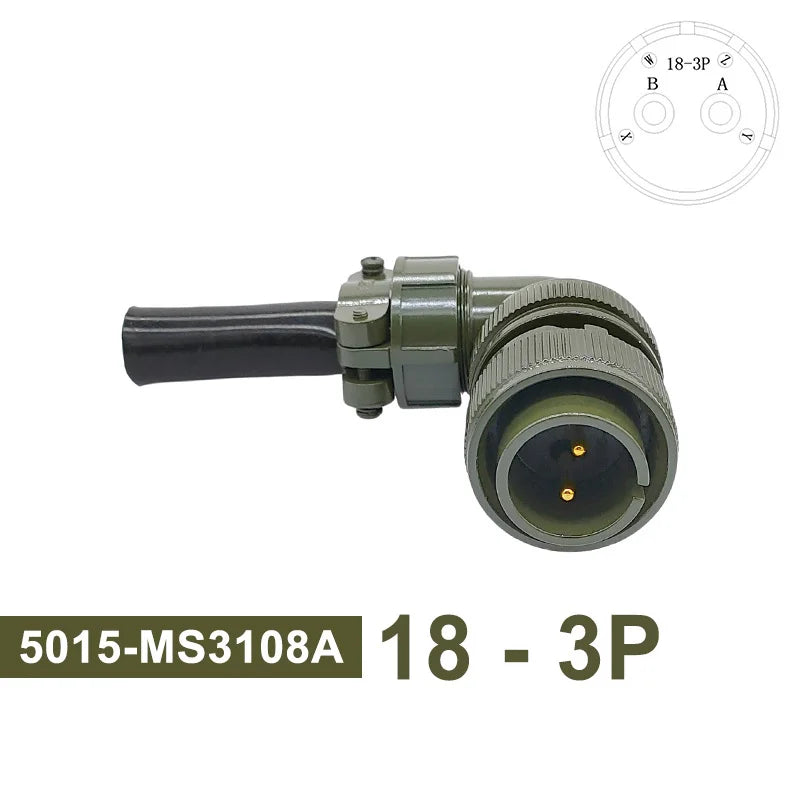 18S-3 18S-10 18S-11 Circular Connector 5015 MIL STD Plug Socket Military Specification Connector MIL-C MS3102A MS3106A MS3108A