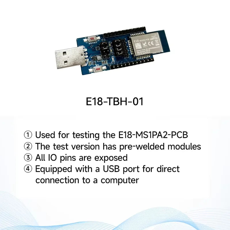 CC2530 ZigBee 2.4GHz SPI Wireless Module 4dBm COJXU E18-MS1-PCB PCB Antenna Data Zigbee Wireless Transmitter Receiver Module
