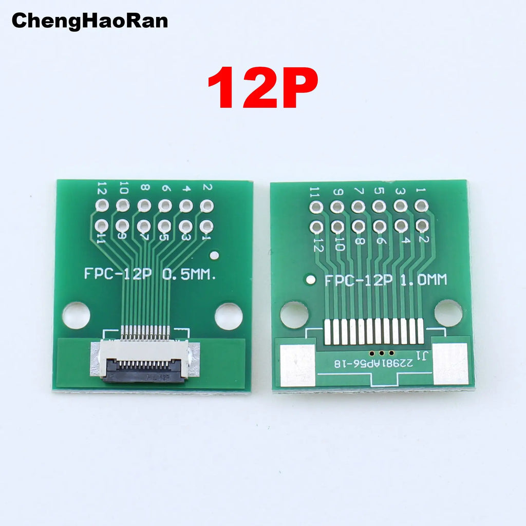1pcs 4P 6P 8P 10P 12P 14P 15P 16P 18P 20P Test Board Adapter Double Rows Plate Connector 2.54mm 0.5mm Flip FPC Soft Flex Cable