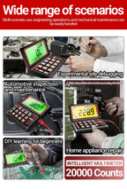 Digital Car Multimeter ANENG 623 Engine Speed Test Auto AC/DC Voltage/Current Ohm Meters Capacitance Car Pulse Width Test Tools