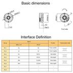 HENGXIANG Absolute Spindle Encoder CNC Single/Multi-turn 17-24bit IP50 Protection BISS/RS-485 Communication for 1024 CNC