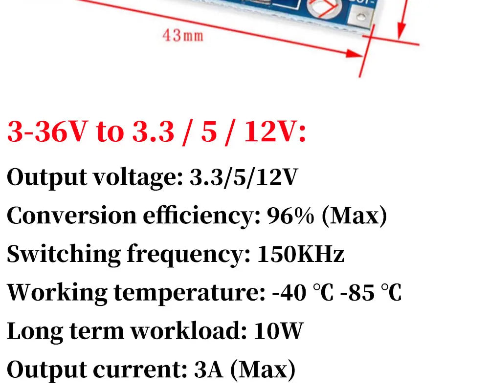 LM2596S LED Driver DC-DC Step-down Adjustable CC/CV Power Supply Module Battery Charger Adjustable LM2596 Constant Current