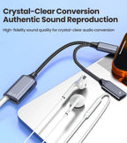 3 in 1 USB C Adapters Type-C to 3.5mm/Type-C Headphones+ Type-C Charging Connector For iPhone 15-17 Xiaomi Huawei Samsung Phones