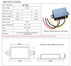 8-36V to 12V 24V Voltage Stabilizer Step-down/up Car Boat Power Supply Buck Boost DC DC Converter Voltage Regulator ﻿12v 3a 30V