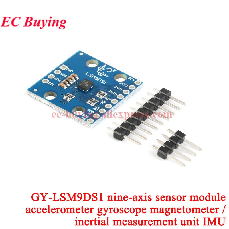 1-10Pcs LSM9DS1 GY-BNO080 BNO055 9 Nine-axis IMU Electronic Compass Accelerometer Gyro Magnetometer/Inertial Measure Sensor I2C