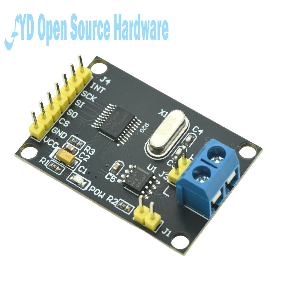 MCP2515 CAN Bus Communication Module Development Board SN65HVD230 Transceiver SPI