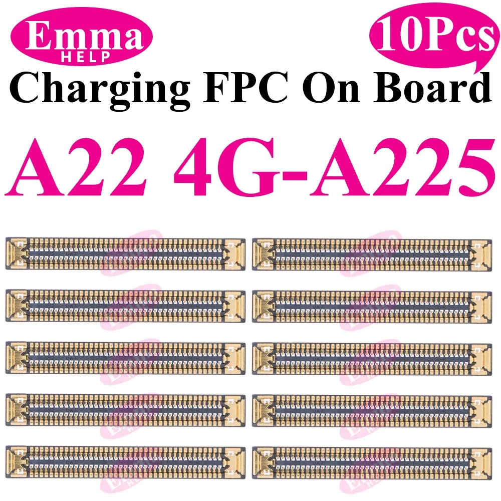 10Pcs USB Charger Charging Port FPC Connector For Samsung Galaxy A12 A22 A32 A52 A72 A02 A03 A13 A23 A33 A53 A73 Plug On Board