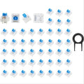 45/62/70PCS 3-pin Tactile Mechanical Keyboard Switches Plastic PC Keyboard Replacement Parts For RGB Mechanical Keyboards