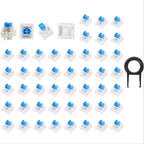 45/62/70PCS 3-pin Tactile Mechanical Keyboard Switches Plastic PC Keyboard Replacement Parts For RGB Mechanical Keyboards