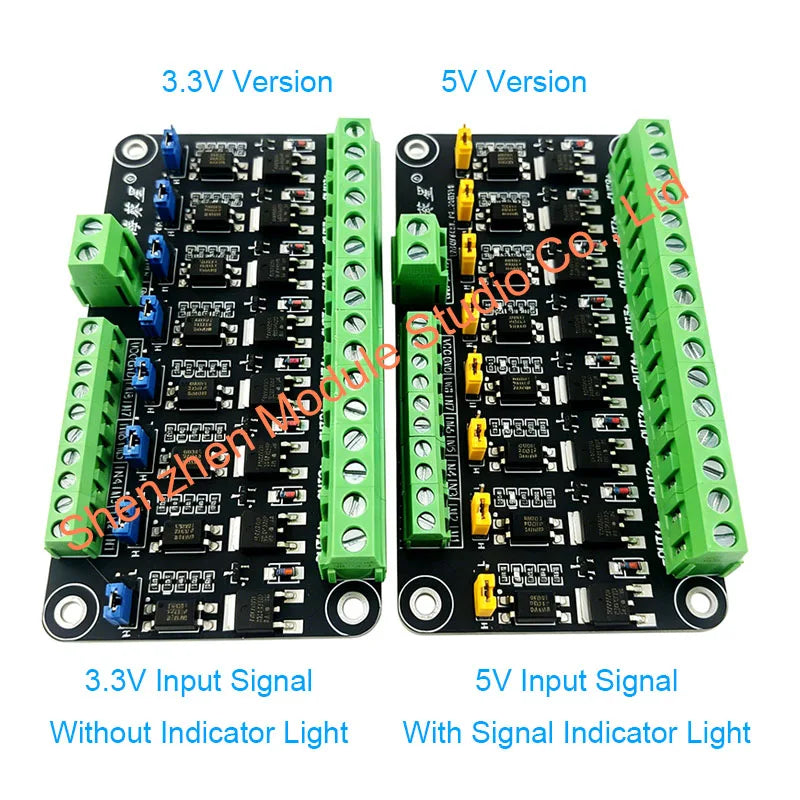 8 Channel MOSFET Module Microcontroller PLC Amplification Field-effect Drive Tube Optocoupler Isolation PWM Control Light Switch