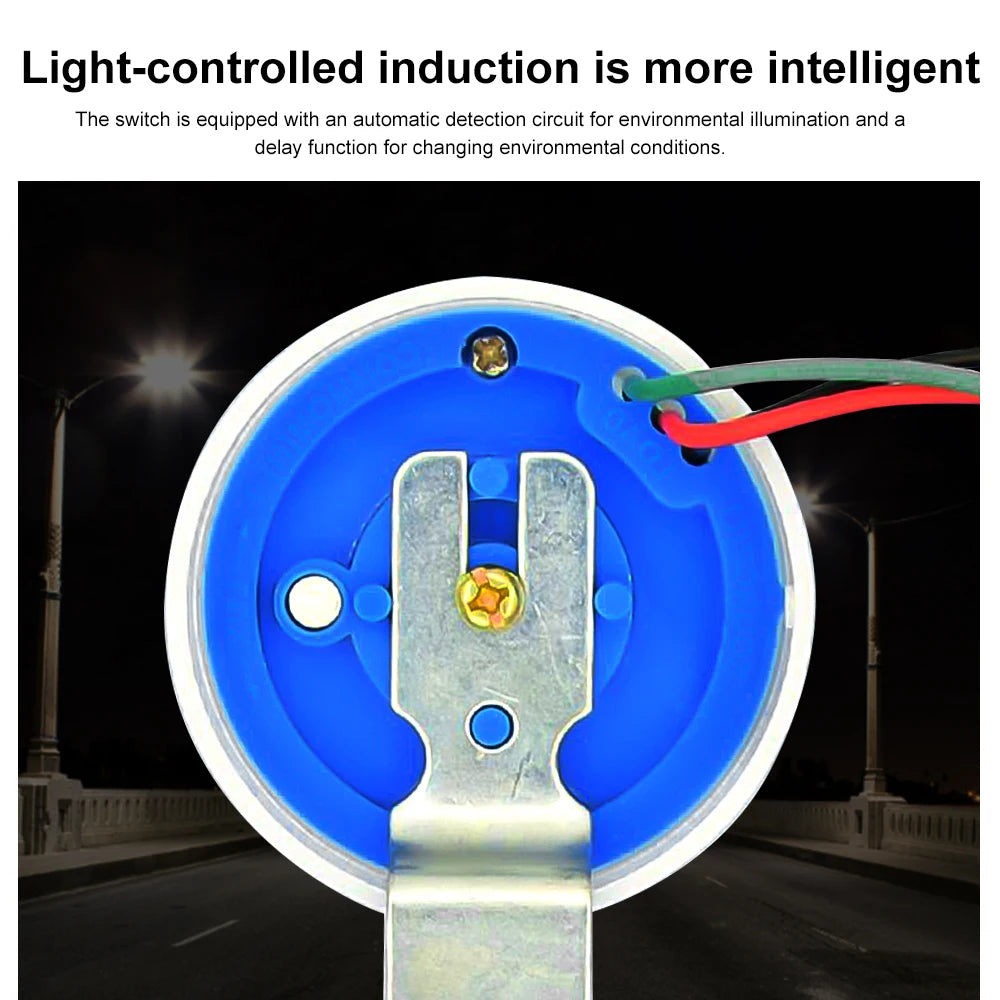 AS-22 AC110-220 Automatic On Off Adjustable Street Light Photoswitch Photocell Sensor Switch Photo Control Sensor Switch