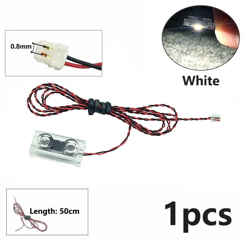 DIY 0.8mm Pin 1x1 1x2 1x4 Length 50cm SMD LED 2835  Remote Control Building Block Flash Lamp City Street Light Bricks