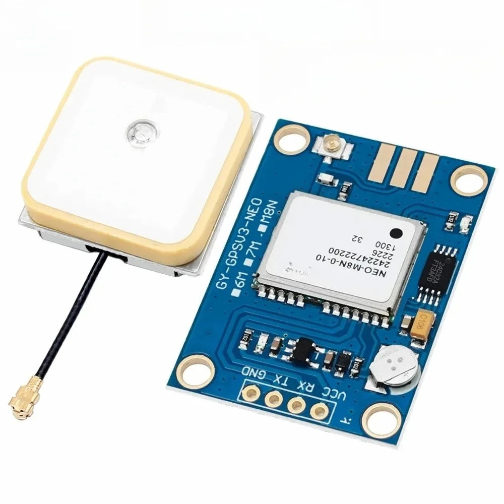 NEO-M8N GPS Module GPS+GLONASS Dual Mode 10Hz GPS Receiver Update with Ceramic Antenna for Drone RTK & Robotics NEO-6M neo M8N